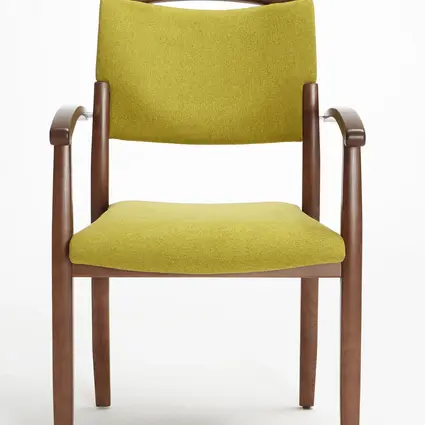 Modell Fena als Stapelstuhl mit Armlehnen und Griffbügel