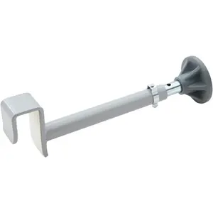 Wandabstandshalter mit Teller zur Montage am Bett, um den Druck auf die Wand zu verringern.