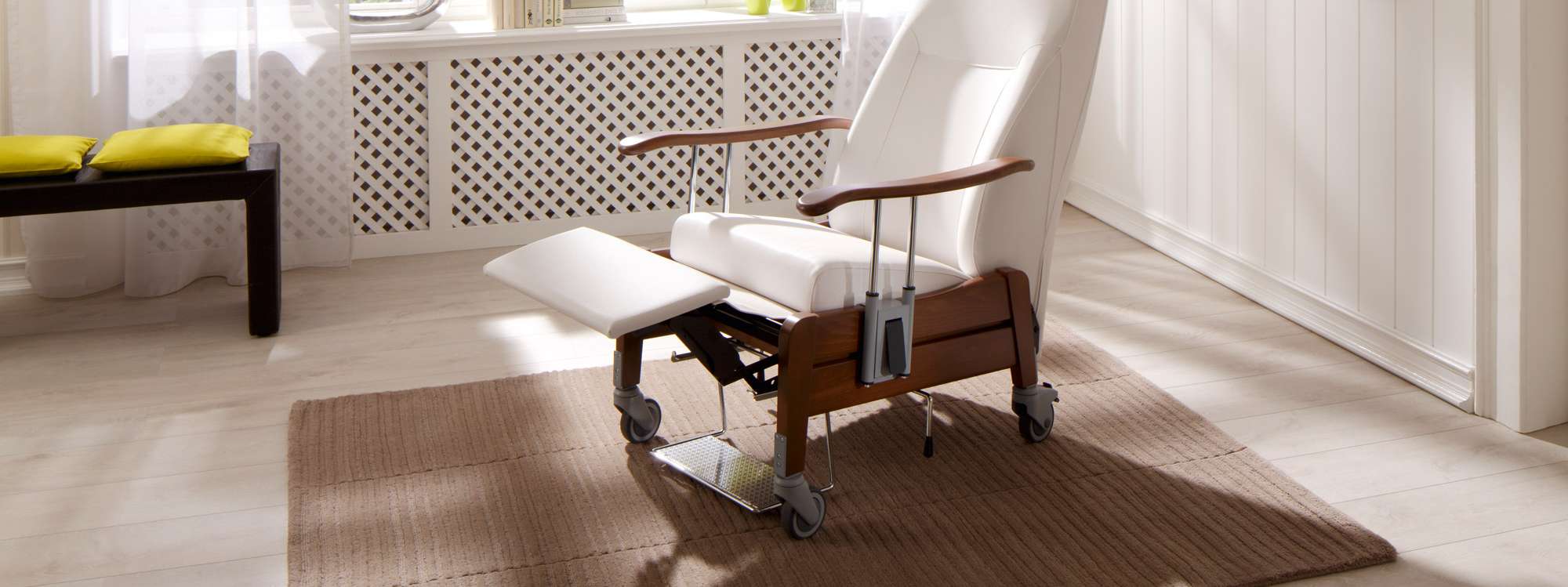 Automatische comfortpositie van de transferstoel Benivo relax