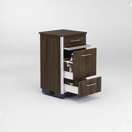 Espaço de armazenamento flexível da mesa de cabeceira Combino