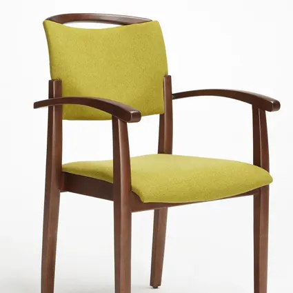 Modell Fena als Stapelstuhl mit Armlehnen und Griffbügel