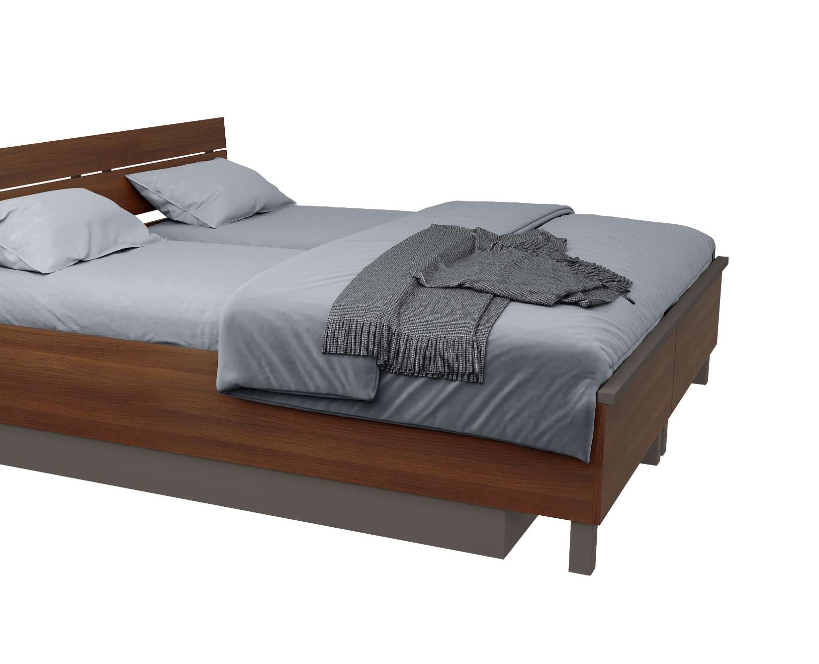 Relax bed frame in a double bed