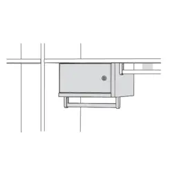 Wertfach mit Kleiderstange unterhalb