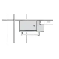 Wertfach mit Kleiderstange Wertfach mit Kleiderstange unterhalb
