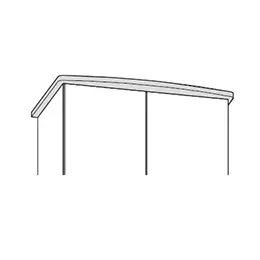 Dekorplatte für den Abschluss des Kleiderschrankes