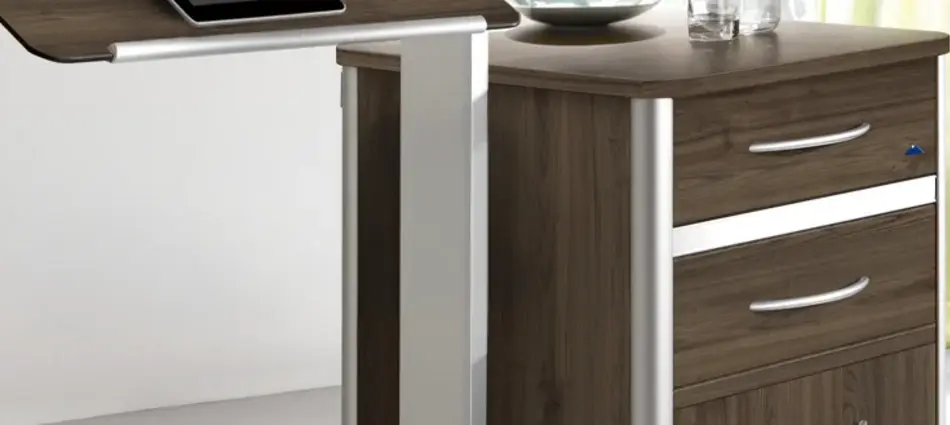 Schwenkbarer Betttisch am Nachttisch Combino