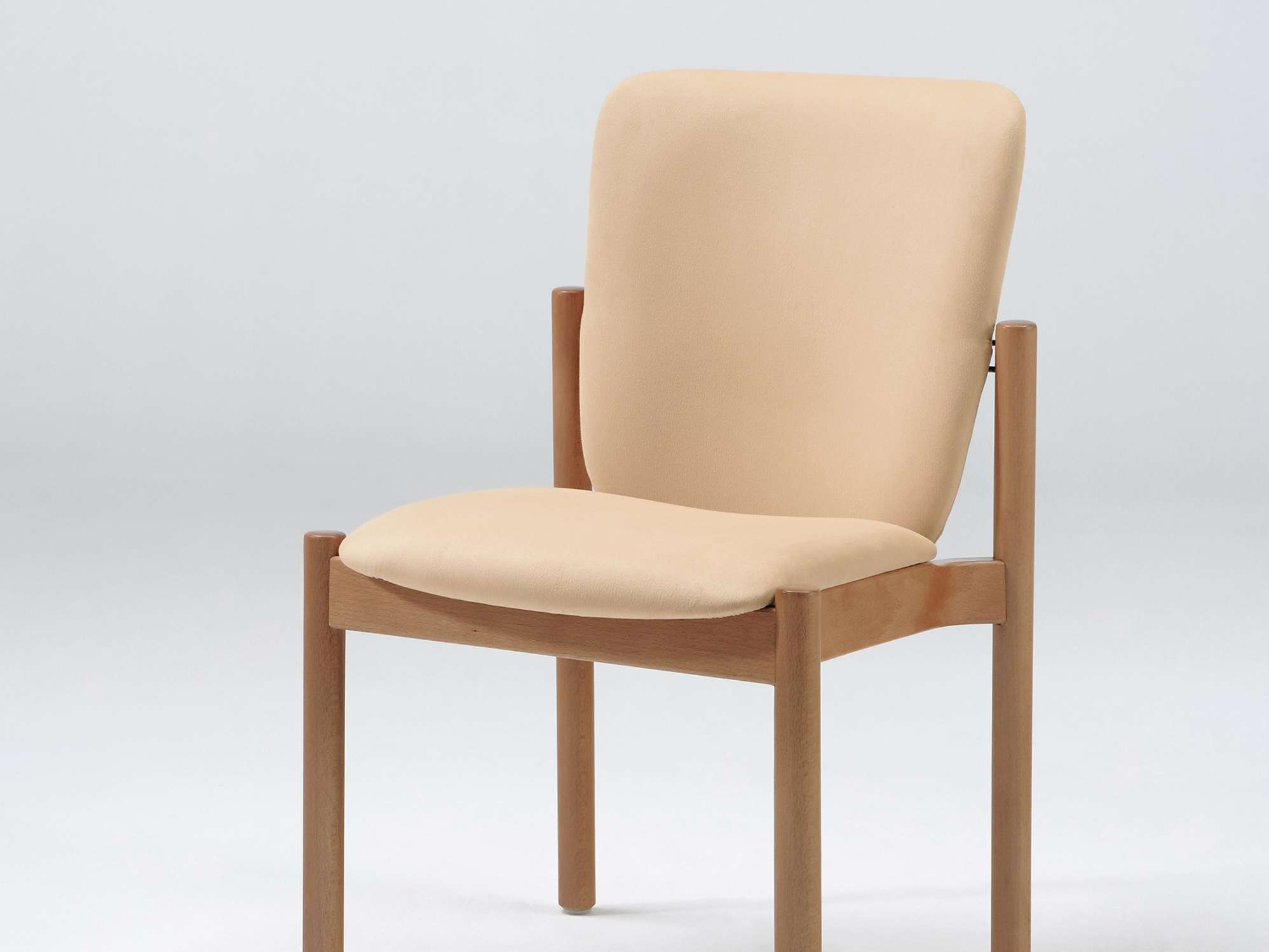 Model Optimo als stapelbare stoel zonder handgreep
