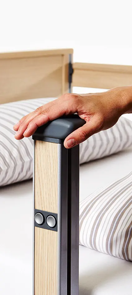 Auxílio de mobilização da proteção lateral dividida da cama para pesos pesados Arena