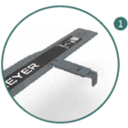 Ausschnitt der Out-of-bed flex Sensorleiste 