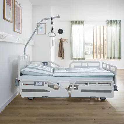 Evario one safe height adjustment with optional fixed headboard (not moving)