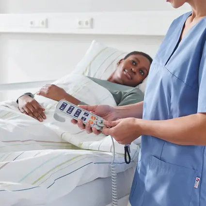 Caregiver unlocks Evario one functions with magnetic hand switch