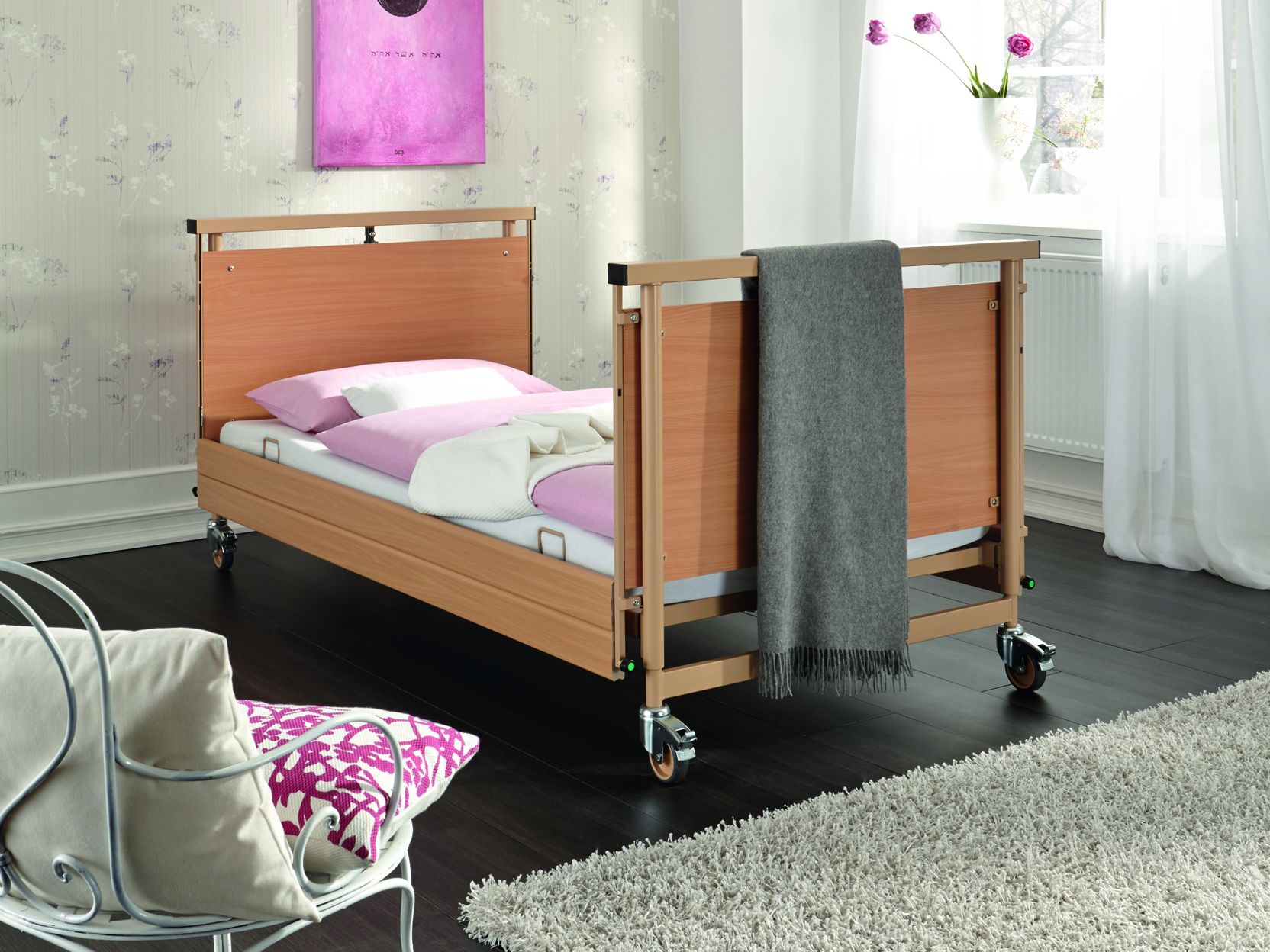 High safe working load of the Allura II heavy-duty bed