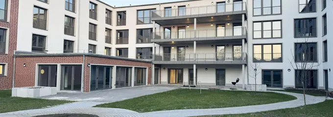 Modern compassio care home in Osterholz-Scharmbeck with balconies, a terrace and well-maintained gardens