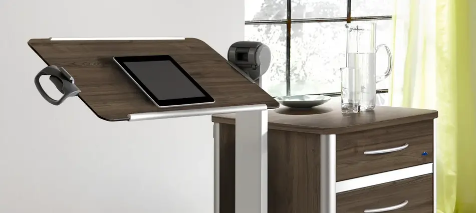 Mesita de cama basculable en la mesita de noche Combino