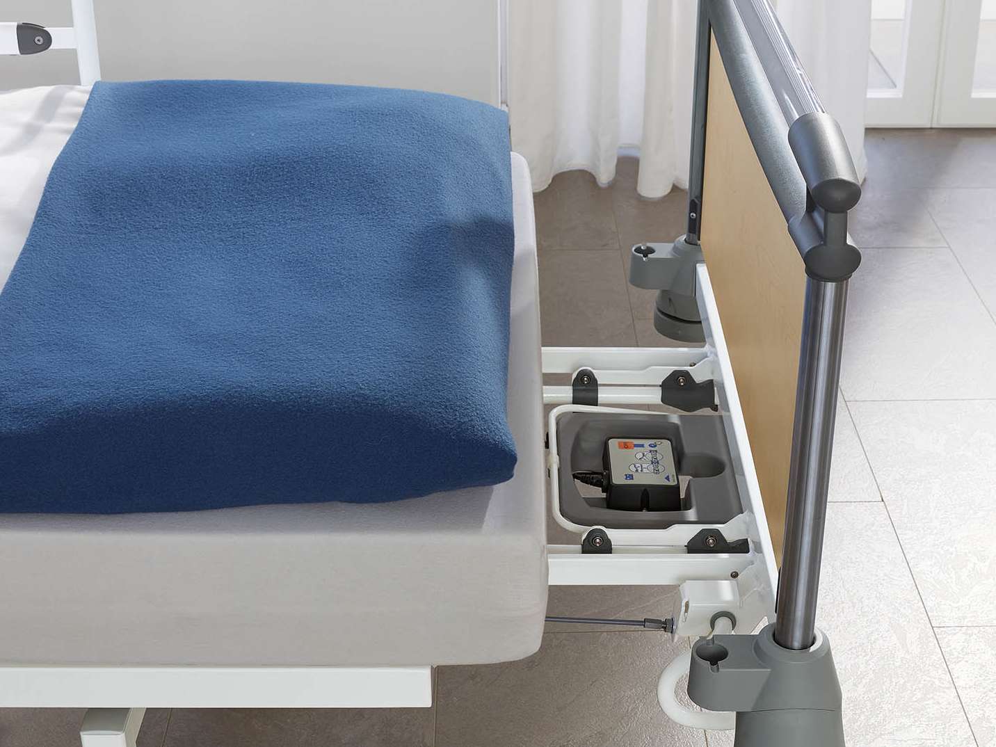 Opcjonalne przedłużenie łóżka w łóżku szpitalnym Deka