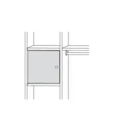 Wertfachtür verschließt komplettes Fach Wertfachtür verschließt komplettes Fach für 1/3- und 2/3-geteilte Kleiderschränke