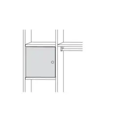 Wertfachtür verschließt komplettes Fach für 1/3- und 2/3-geteilte Kleiderschränke