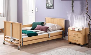 Cama de cuidados Dali proporcionando aconchego e conforto para idosos em ambiente domiciliar
